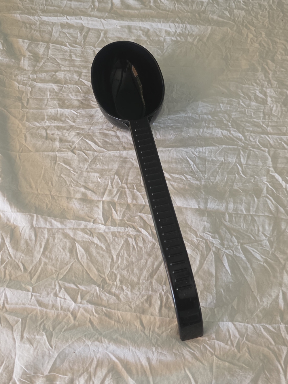 Weight Watchers 1 Cup Measuring Scoop Spoon Black Long Handle Portion 13" Vtg